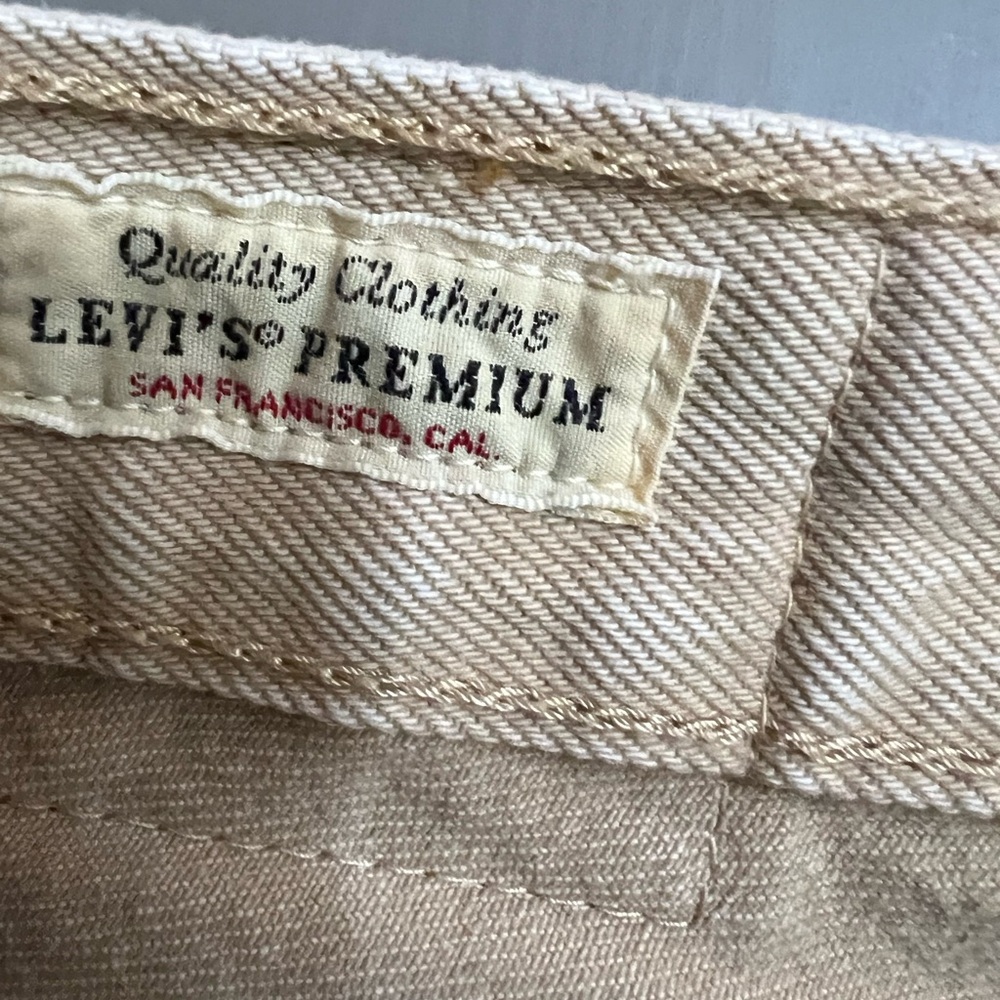Capital E 501 LEVIS, Both Women’s/Men's Tan Jeans - Picture 5 of 13